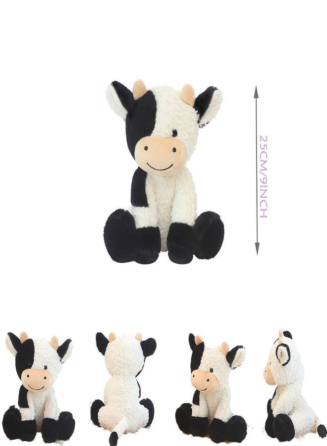 CHELEI2019 9" Cow Stuffed Animals Soft Cuddly Cow Plush Stuffed Animal Toy for Kids - Image 5